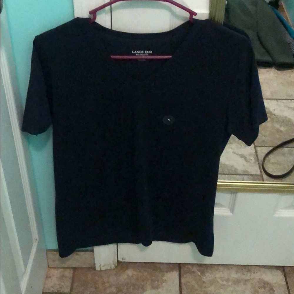 V-neck new lands end shirt